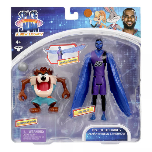 Space Jam On Court Rivals Tasmanian Devil & The Brow Figure 2 Pack