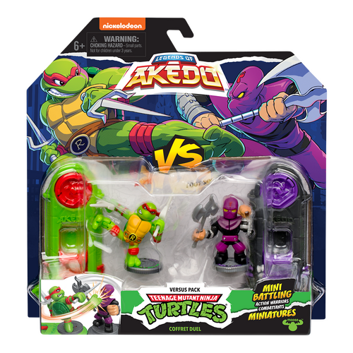 Akedo TMNT Versus Pack Raph VS Foot Soldier