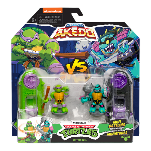 Akedo TMNT Versus Pack Donnie VS Slash