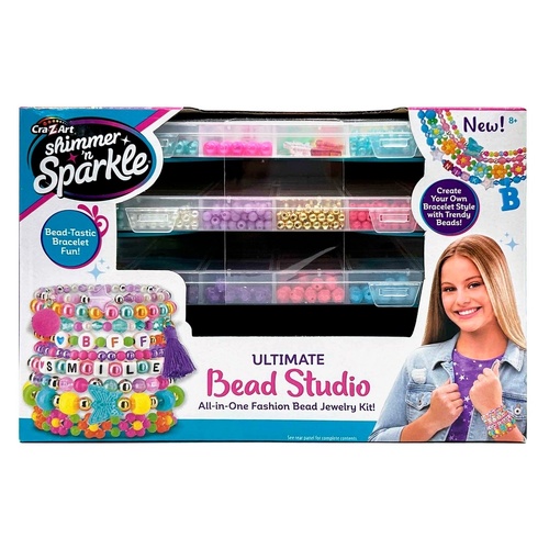 CRA-Z-ART Shimmer N' Sparkle Ultimate Bead Studio All-in-One Fashion Bead Jewelry Kit