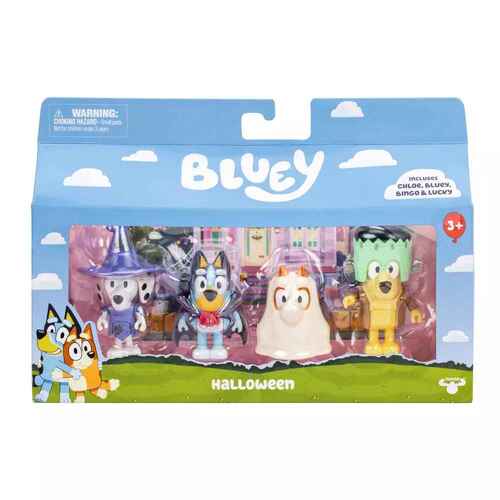 Bluey Halloween 4 Figure Pack