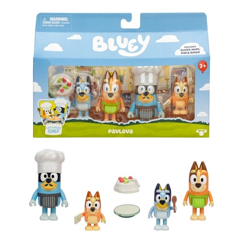 Bluey and Family 4 Figure Pack Pavlova
