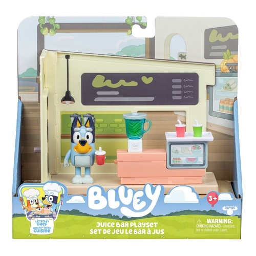 Bluey Juice Bar Playset Includes Stickers