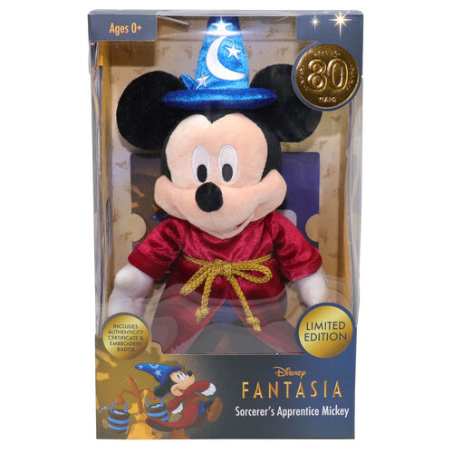 Disney Fantasia Plush 80th Anniversary Sorcerer's Apprentice Mickey Mouse