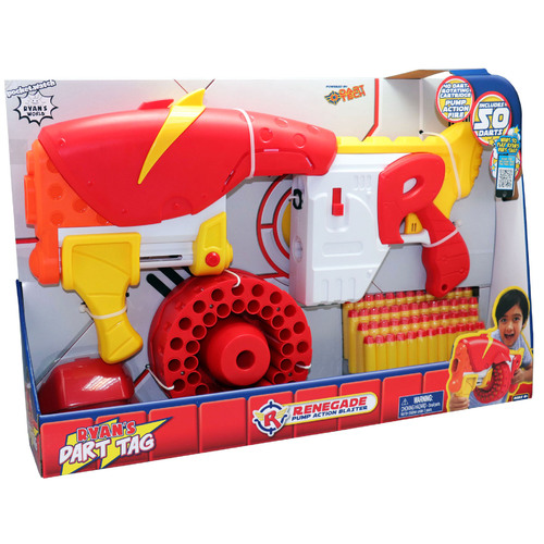 Ryans World Dart Tag Renegade Rapid Shot Pump Action Blaster