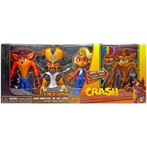 Crash Bandicoot 4 Pack Edition Action Figures