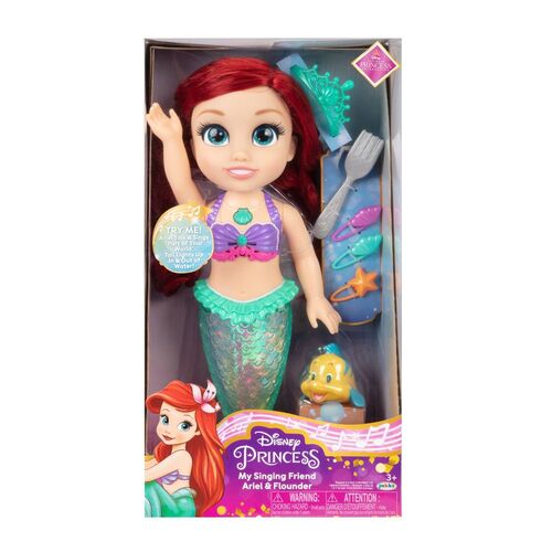 Disney Princess My Singing Friend Ariel & Flounder Toddler Doll