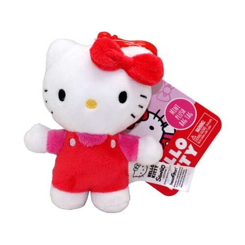 Hello Kitty Mini Bag Tag Plush Red Bow