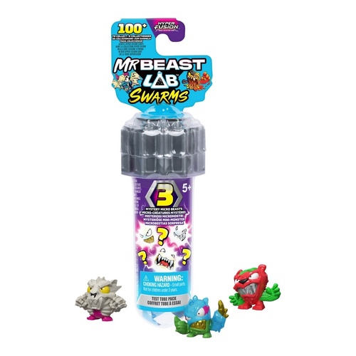 Mr Beast Lab Swarms Test Tube Collection 3 Pack Random Selected
