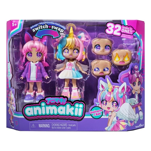 Animakii Doll with Unicorn + Bat