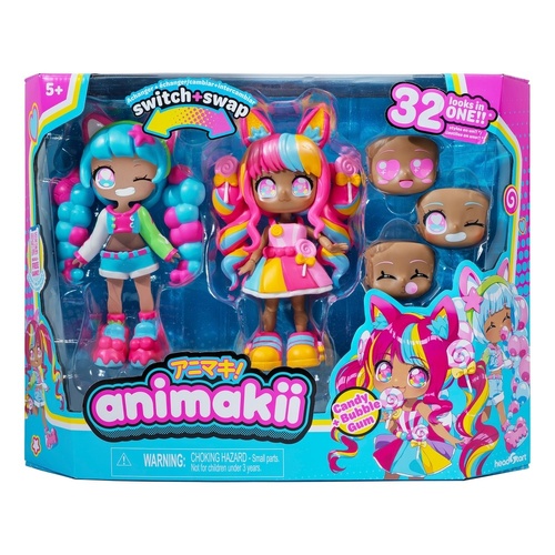Animakii Doll with Candy + Bubble Gum