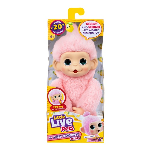 Little Live Pets My Baby Monkey Minis - Luna Lemon