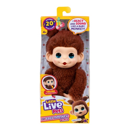 Little Live Pets My Baby Monkey Minis - Chikki Cherry