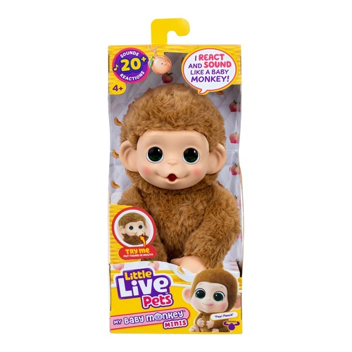Little Live Pets My Baby Monkey Minis - Pepi Peach