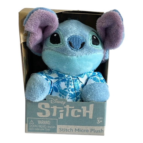 RE-softables Disney Stitch - Stitch Micro Plush with Blue Tropical Leaves Shirts