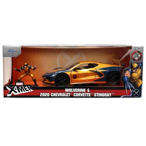 Jada Marvel X-Men Wolverine & 2020 Chevrolet Corvette Stingray