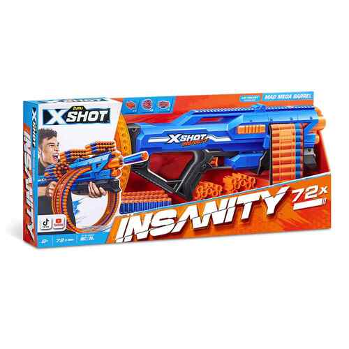 Zuru X-SHOT Insanity Mega Barrel Includes 72 Darts