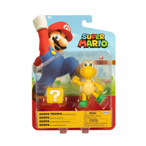 Super Mario Koopa Troopa with Question Block Action Figure
