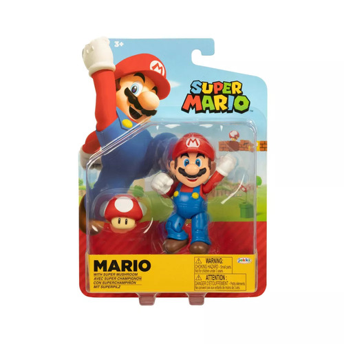 Super Mario with Super Mushroom Action Figure