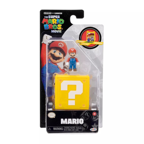 The Super Mario Bros. Movie Mario Mini Figure with Question Block