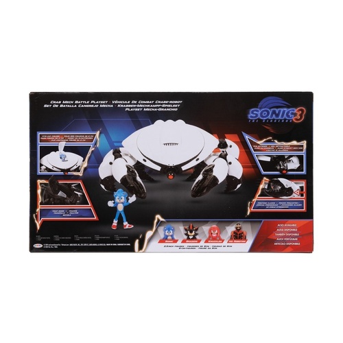 Sonic The Hedgehog 3 Movie Crab Mech Battle Playset