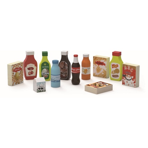 Wooden Beverage & Food Set