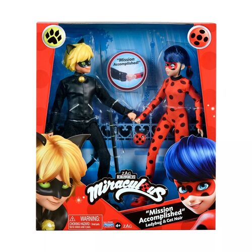 Miraculous Ladybug & Cat Noir 2 Pack Fashion Doll