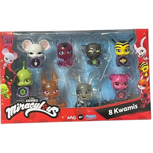 Miraculous Lady Bug Kwami Collectibles 8 Pack Gift Box Wave 2