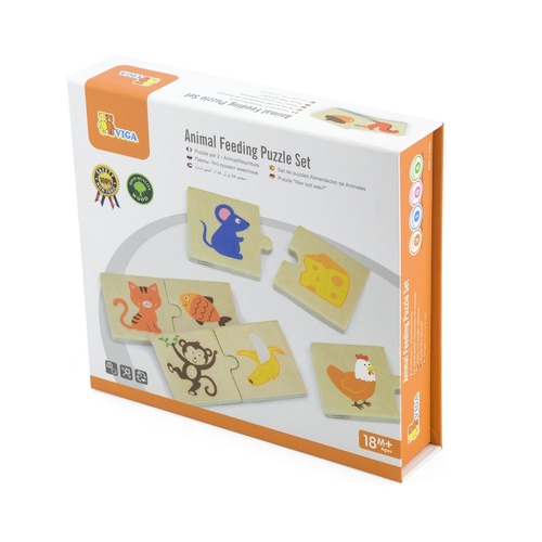 Animal Feeding Puzzle Set