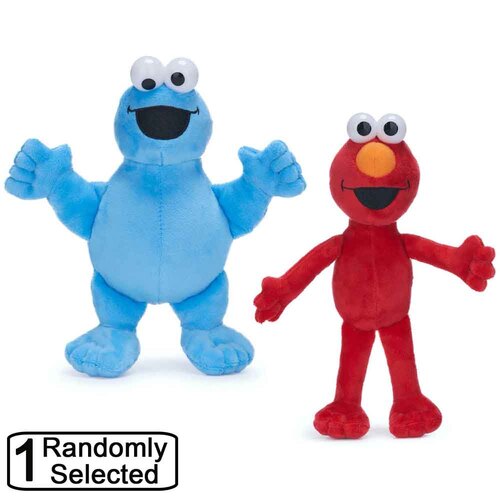 Sesame Street Small Plush Elmo / Cookie Monster Randomly Selected