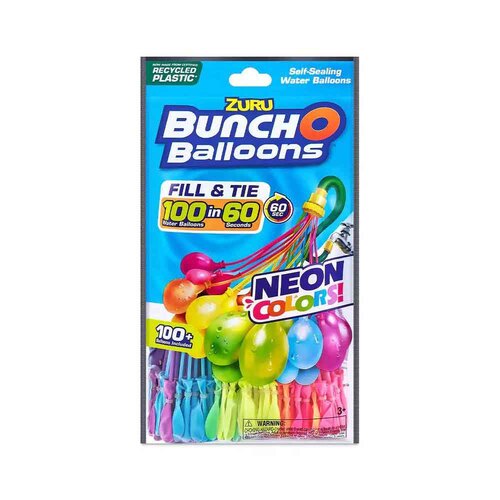 Zuru Bunch O Balloons Neon Colors 3pk Foilbag