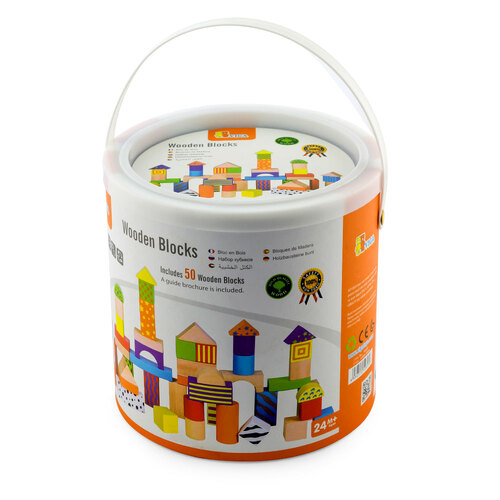 Viga Wooden Blocks 50 PC