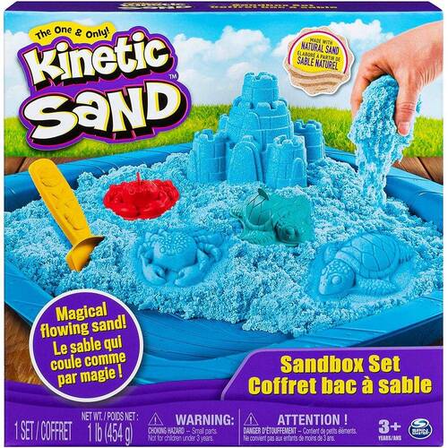 Kinetic Sand Blue Sandbox Set
