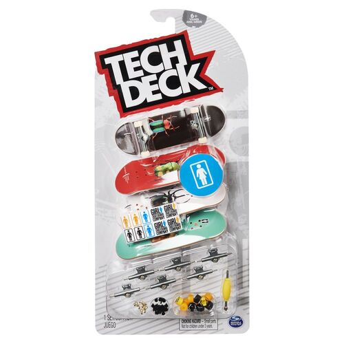 Tech Deck Fingerboards Girl Skateboards 4 Pack