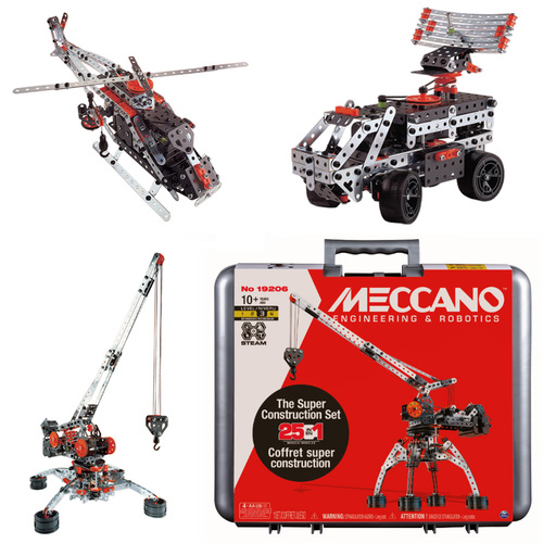 Meccano Super Construction Set 25 Models with Case