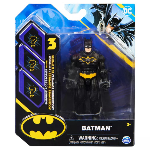 DC Batman Figure 10cm & 3 Surprise Accessories