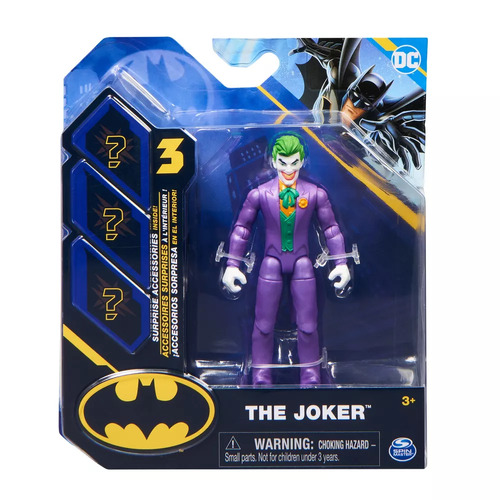 DC The Joker Figure 10cm & 3 Surprise Accessories