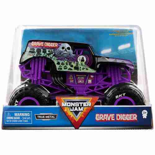 Monster Jam Grave Digger Truck True Metal 1:24
