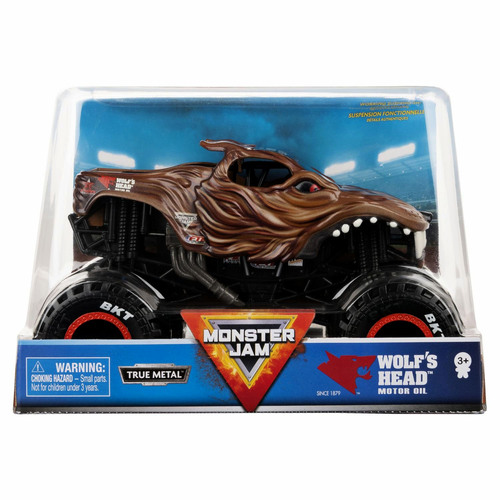 Monster Jam Wolfs Head Motor Oil Truck True Metal 1:24
