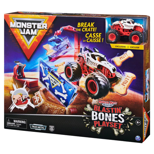 Monster Jam Blastin Bones Playset 1:64 Monster Mutt Dalmatian