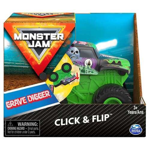 Monster Jam 1:43 Click & Flip Grave Digger
