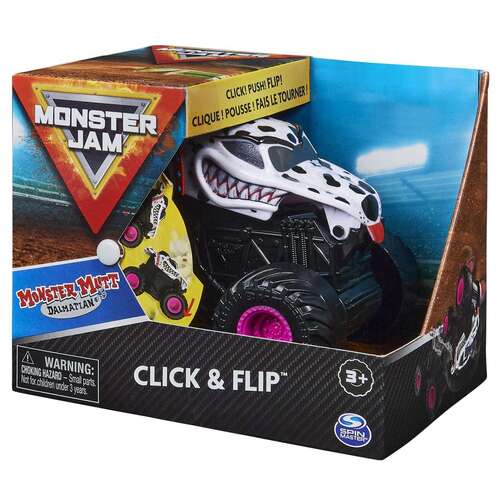 Monster Jam 1:43 Click & Flip Monster Mutt Dalmatian