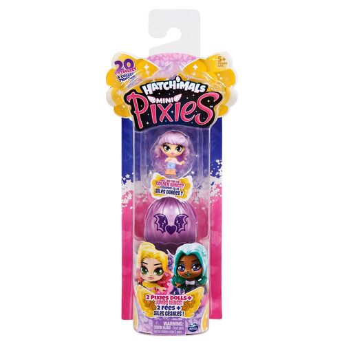 Hatchimals Mini Pixies 2 Pixies Dolls + Jumbo Wings Assorted
