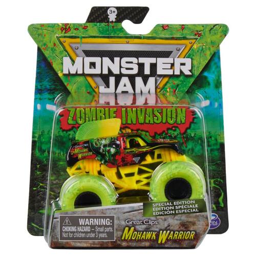 Monster Jam Zombie Invasion Mohawk Warrior 1:64 Truck