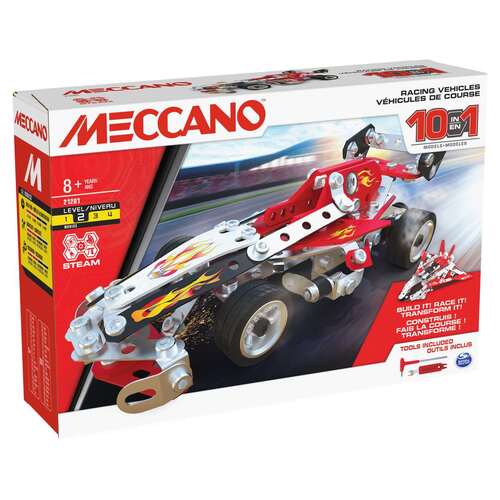 Meccano 10-in-1 Racing Vehicles
