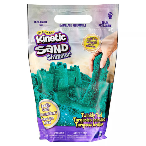 Kinetic Sand Twinkly Teal Shimmer Sand 907g
