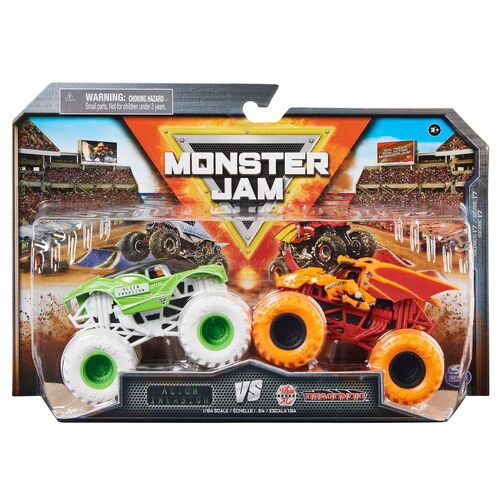 Monster Jam Alien Invasion vs Dragonoid 2 Pack 1:64