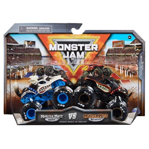 Monster Jam Monster Mutt vs Monster Mutt 2 Pack 1:64