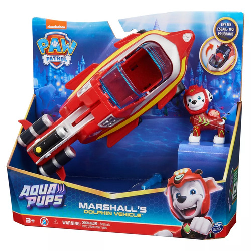 PAW Patrol Marshalls Dolphin Vehicle Aqua Pups