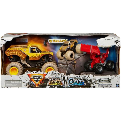Monster Jam True Metal Shake N Quake 3 Pack